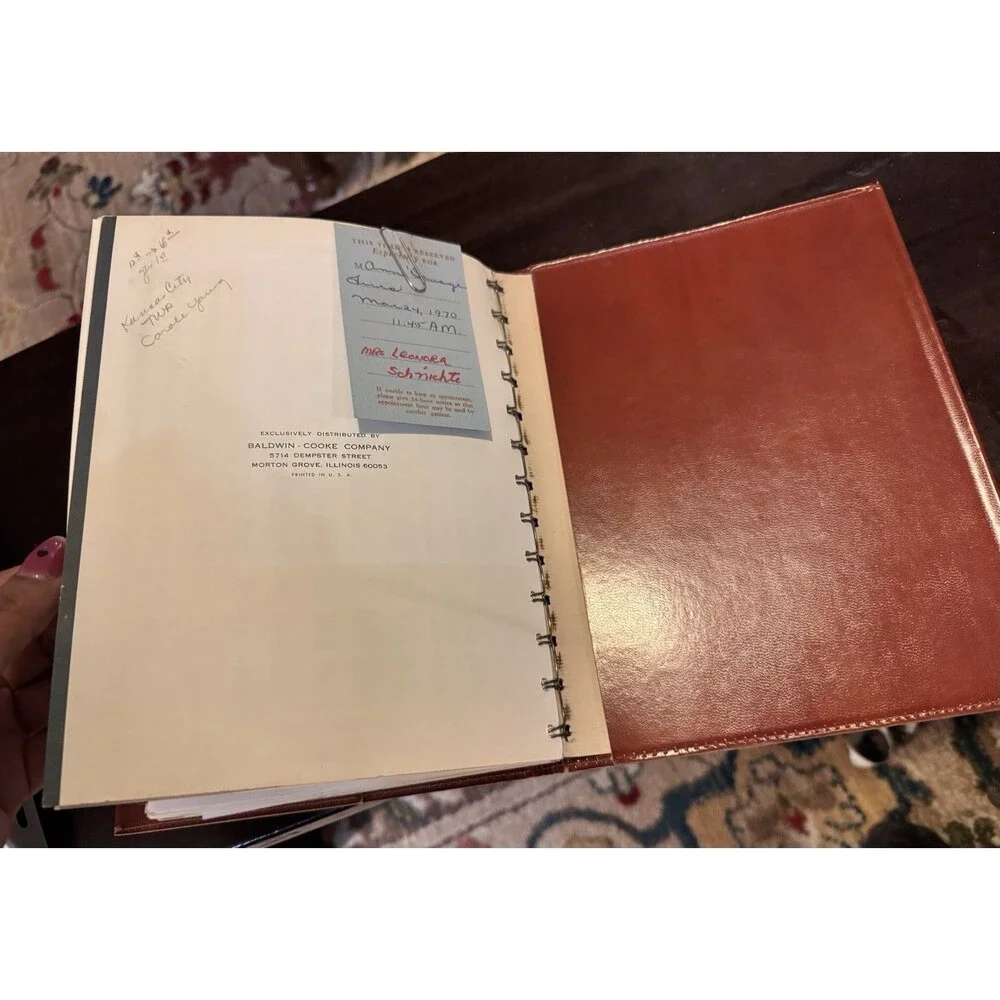 Eatons At A Glance Executive Planner 1967 Vintage Calendar Appointment Used